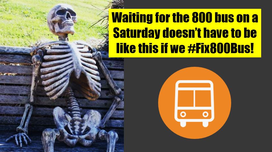 Fix 800 Bus waiting on a Saturday